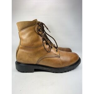 Rare Red Wing Work Boots Leather Discontinued USA Heritage Men's 9D 6"